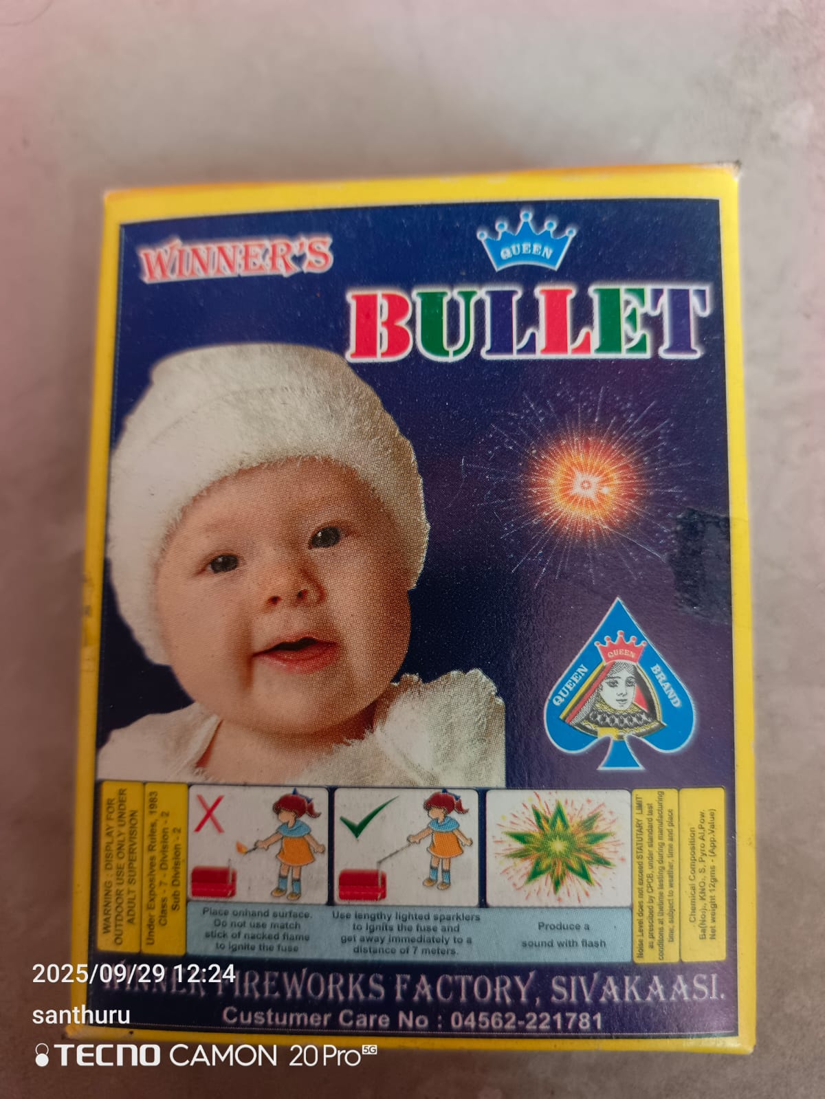 Ragavendra Crackers Bullet Bomb