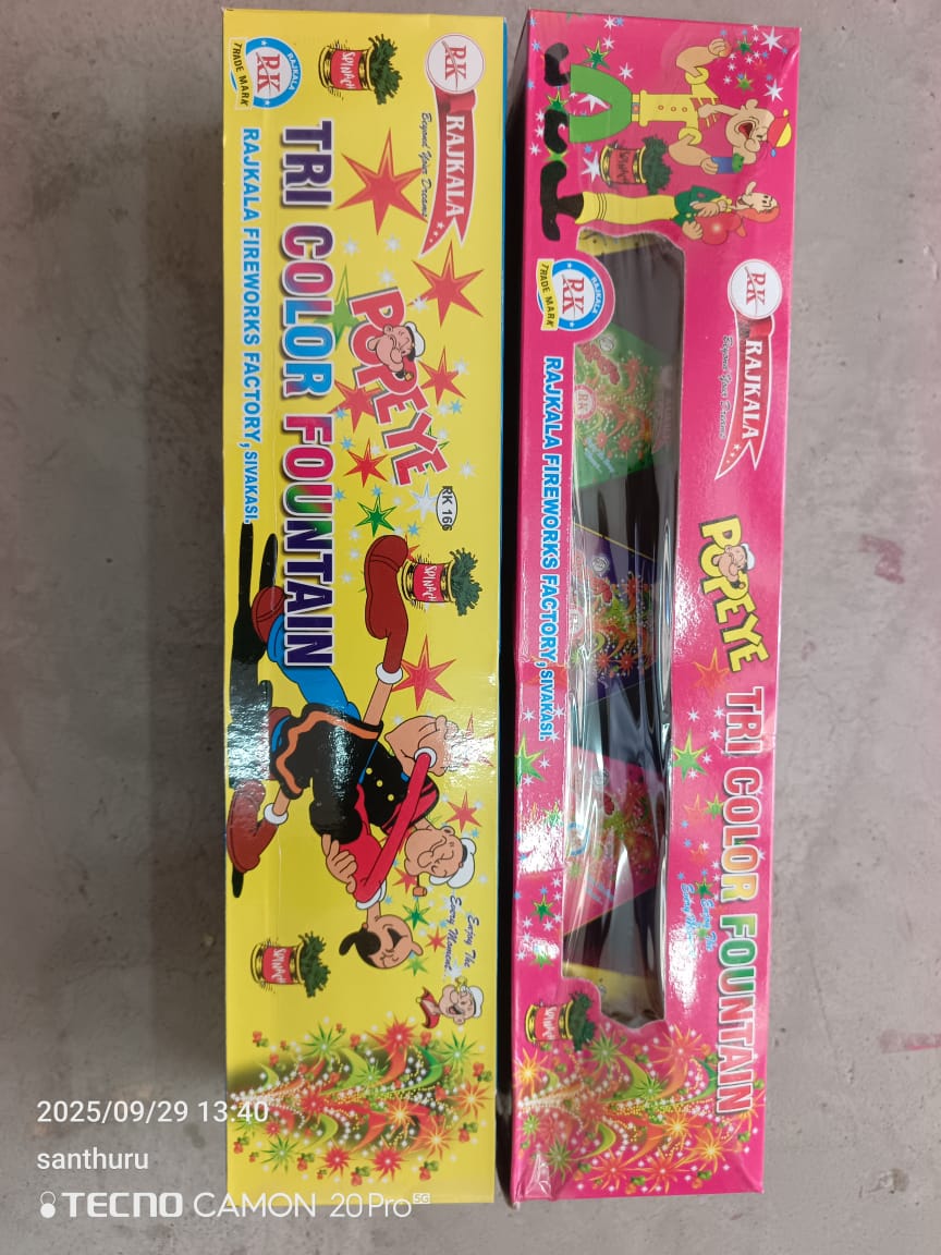 Ragavendra Crackers Tri Colour Fountain(SPECIAL)