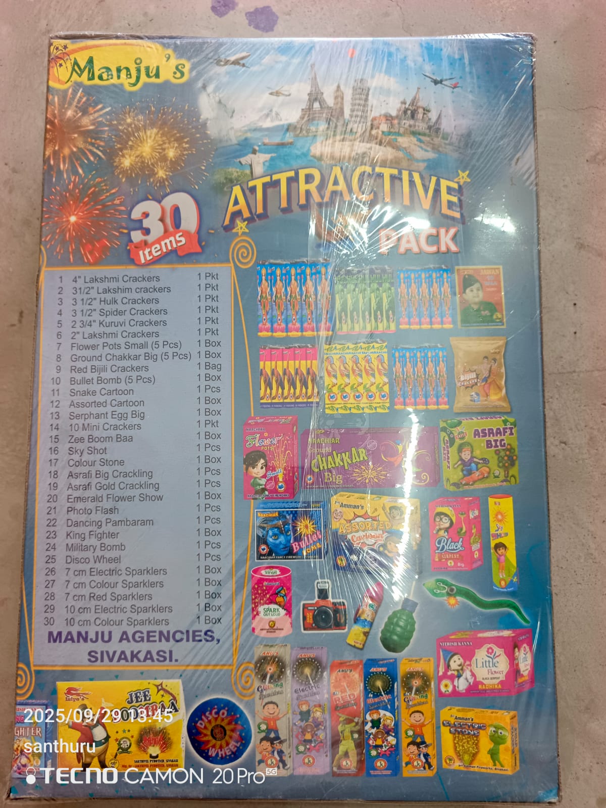 Ragavendra Crackers Attractive Pack (30 Items)