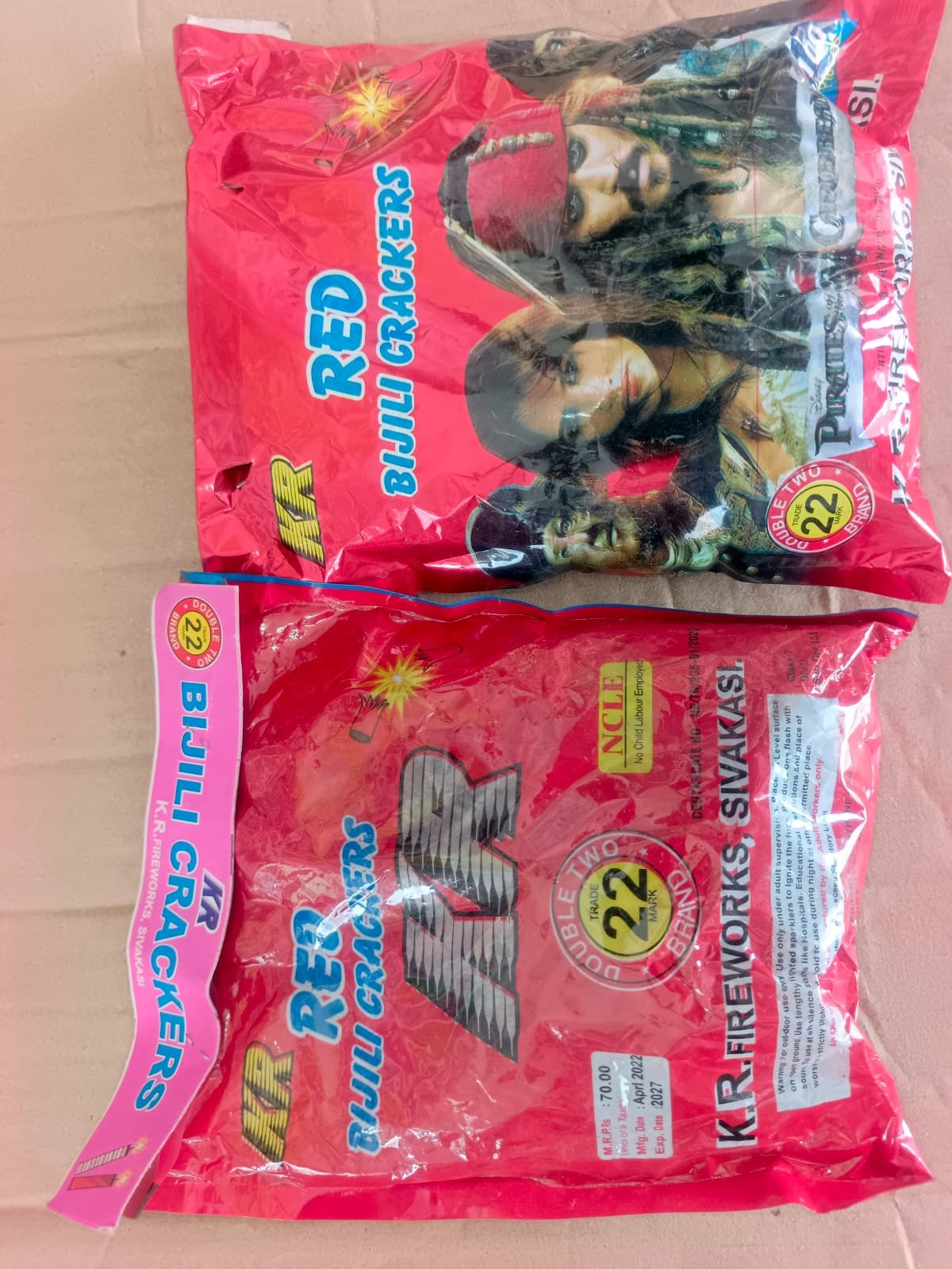 Ragavendra Crackers Red Bijili (100 pcs)